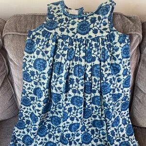 Girls blue floral dress